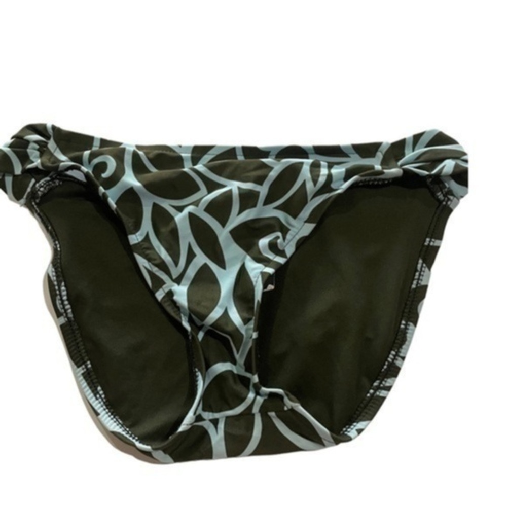 Mossimo Bikini Bottoms Small Olive Green Blue